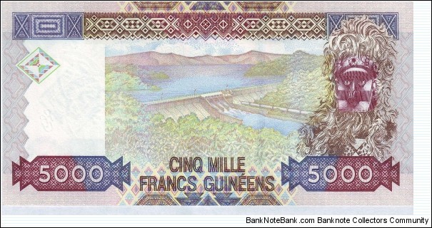 Banknote from Guinea year 2010