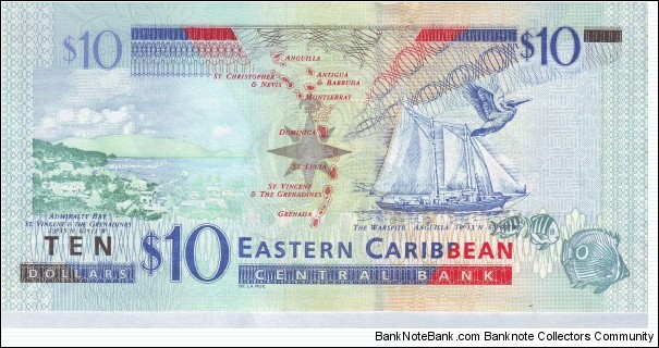 Banknote from East Caribbean St. year 2008