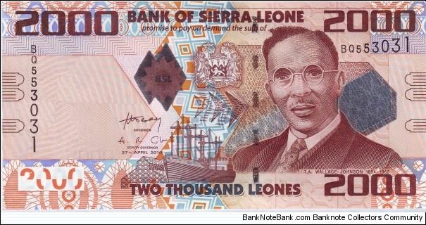  2000 Leones Banknote