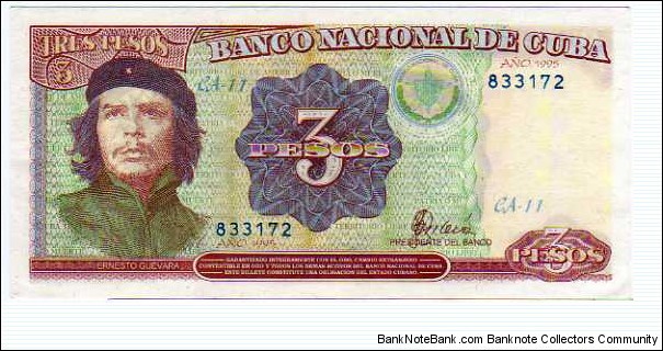 3 Pesos__pk# 113 Banknote