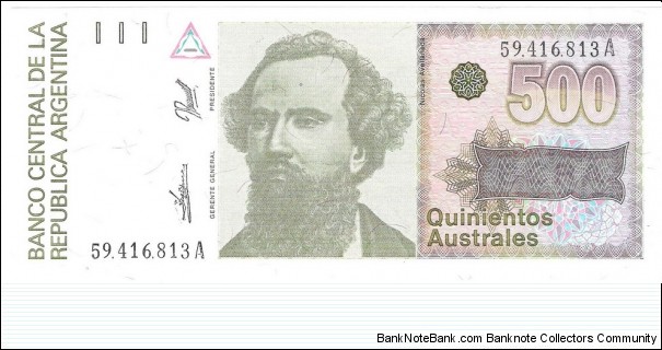 500 Australes(1988) Banknote
