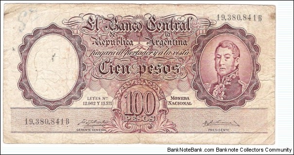 100 Pesos(1954) Banknote