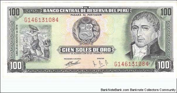 100 Soles(1974) Banknote