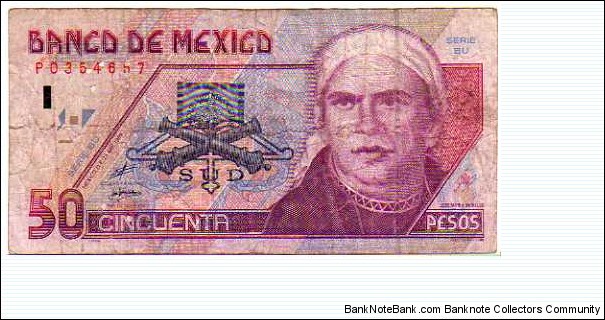 50 Pesos__pk# 107 d__23.04.1999 Banknote