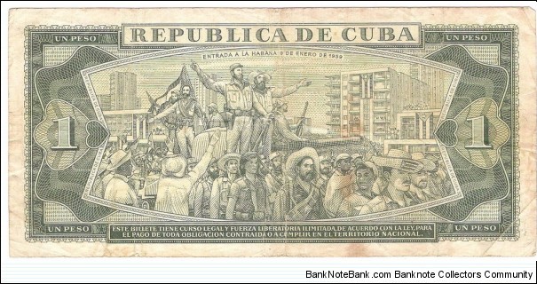 Banknote from Cuba year 1981