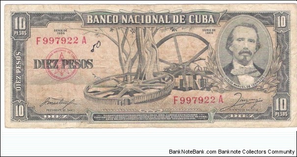 10 Pesos(1958) Banknote