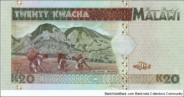 Banknote from Malawi year 1989