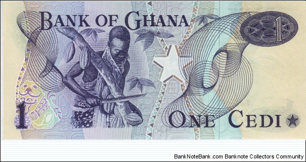 Banknote from Ghana year 1976