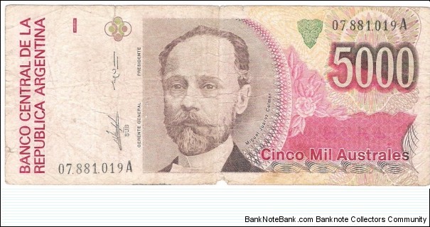 5000 Australes Banknote