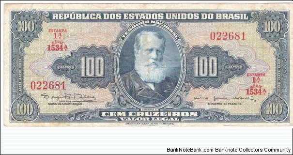 100 Cruzeiros Banknote
