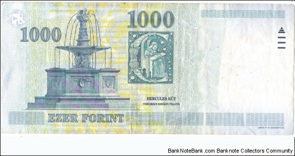 Banknote from Hungary year 2002
