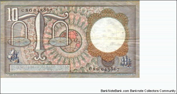 Banknote from Netherlands year 1953