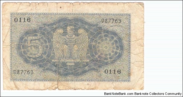 Banknote from Italy year 1940