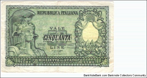 50 Lire(1951) Banknote