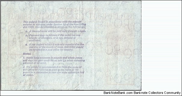 Banknote from United Kingdom year 1973