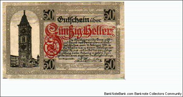 *NOTGELD*__50 Heller__31.12.1920 Banknote
