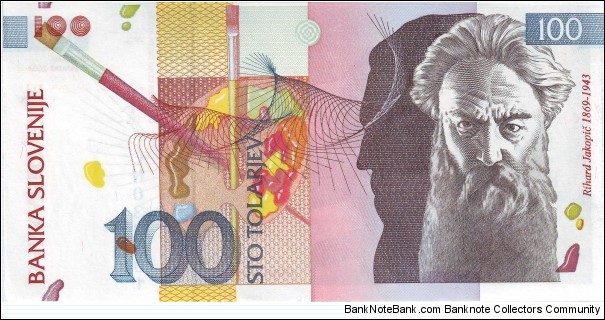  100 Tolarjev Banknote