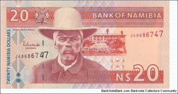 Namibia P6a (20 namibia dollars ND 2001) Banknote