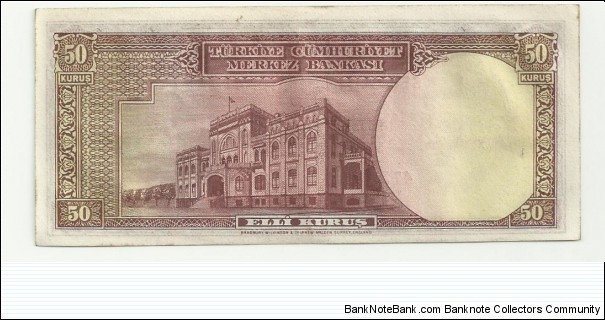 Banknote from Turkey year 1941
