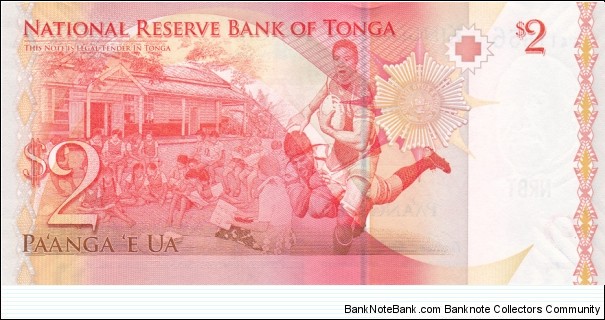 Banknote from Tonga year 2008