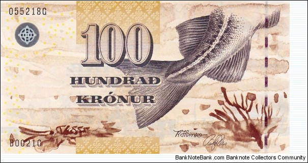 Faeroe Islands P25 (100 kronur 2002) Banknote
