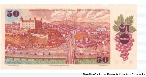 Banknote from Czech Republic year 1987