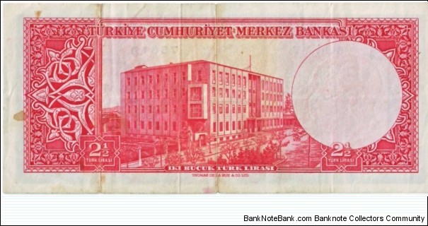 Banknote from Turkey year 1957