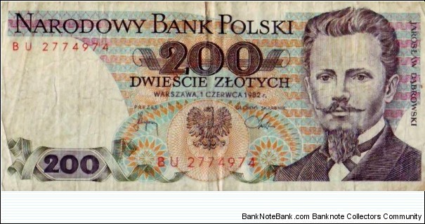 200 Zlotych Banknote