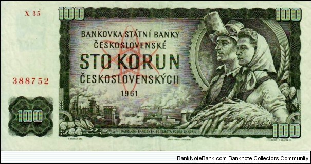 100 Czechoslovakian Korun Banknote
