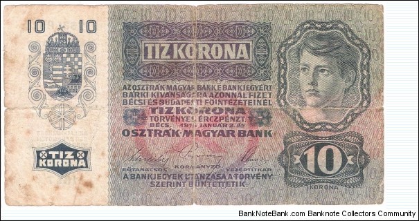 Banknote from Austria year 1915