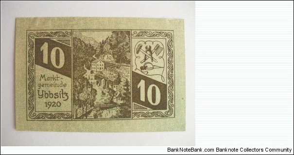 AUSTRIAN NOTGELD 10 HELLER Banknote
