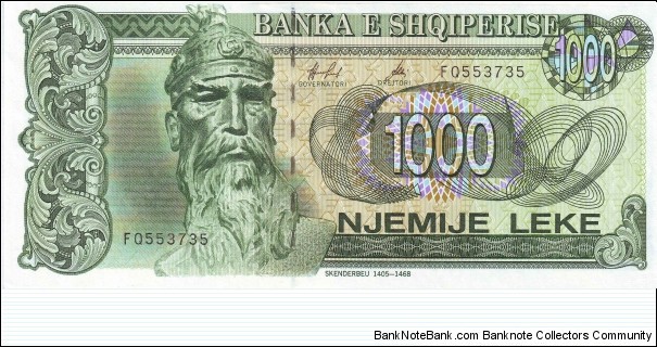  1000 Leke Banknote