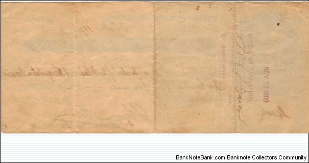 Banknote from Philippines year 1909