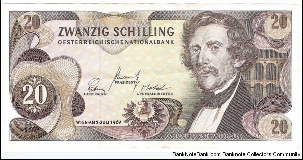 20 Schilling(1967) Banknote