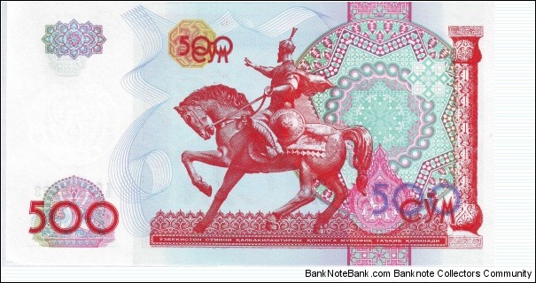 Banknote from Uzbekistan year 1999