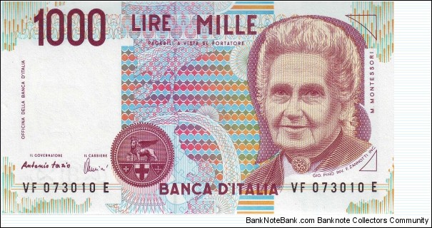 1000 Lire Banknote