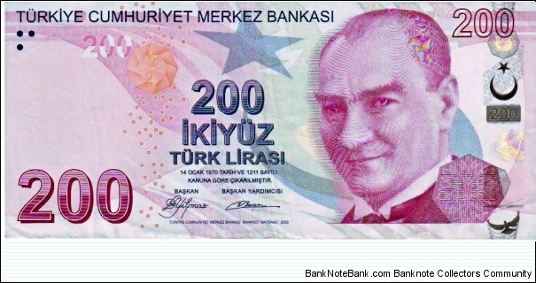 200 Lira Banknote