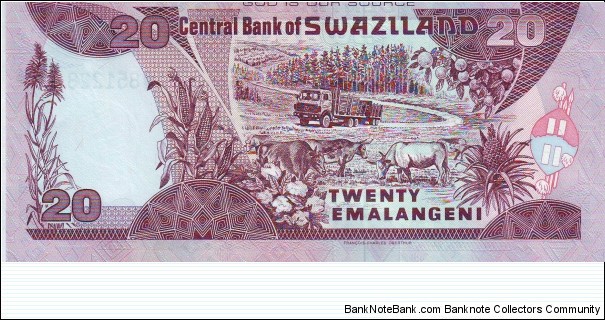 Banknote from Swaziland year 2006