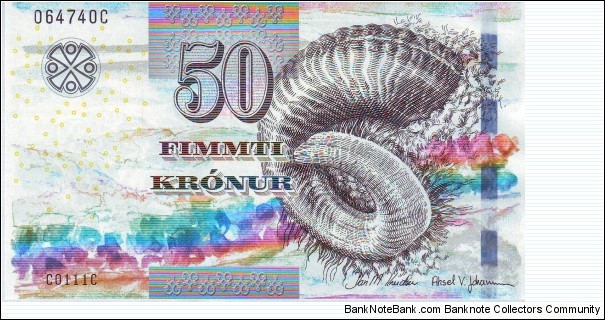  50 Kronur Faeroe Islands Banknote