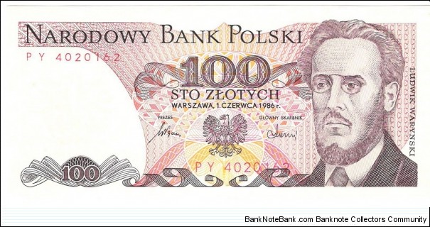 100 Zloty  Banknote