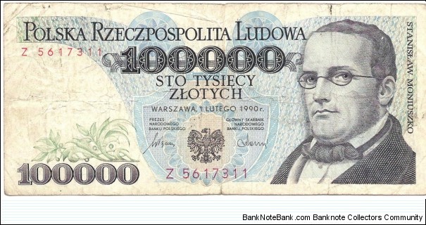 100.000 Zloty  Banknote