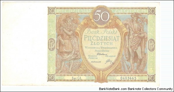50 Zloty(1929) Banknote