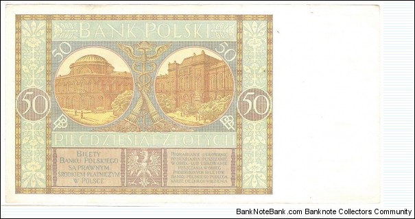 Banknote from Poland year 1929