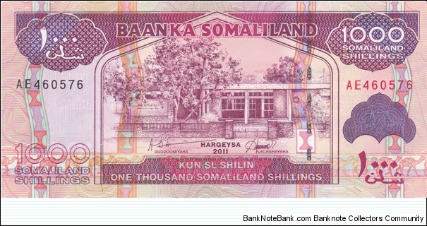 Somaliland PNew (1000 shillings 2011) Banknote