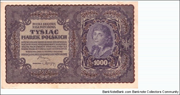 1000 Marek(1919) Banknote