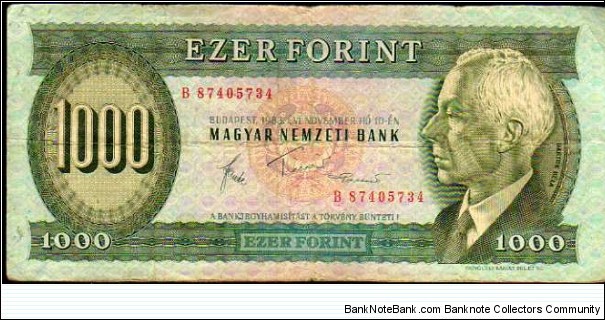 1000 Forint__pk# 173 b__10.11.1983 Banknote