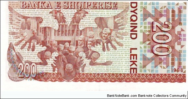 Banknote from Albania year 1996