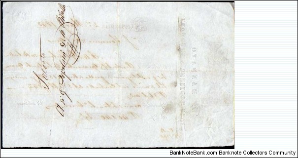 Banknote from Egypt year 1843