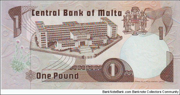 Banknote from Malta year 1979