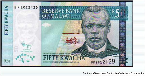 50 Kwacha__pk# 53 d__31.10.2009 Banknote